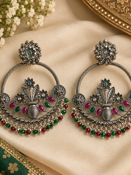 Darshana-Large circular hoop design