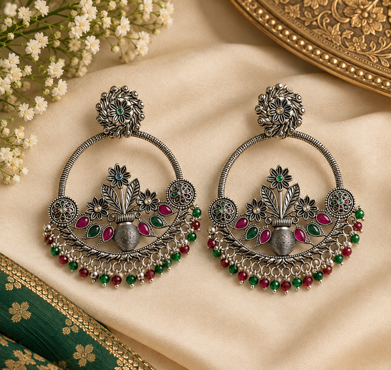 Darshana-Large circular hoop design