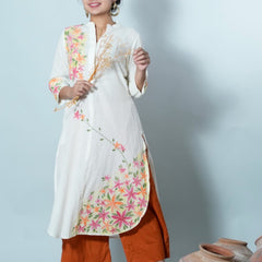 Rajita Hand Painted Cotton Kurta