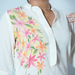 Rajita Hand Painted Cotton Kurta