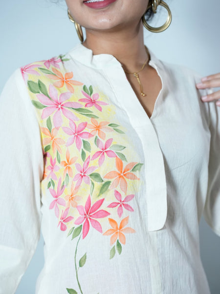 Rajita Hand Painted Cotton Kurta