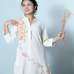 Rajita Hand Painted Cotton Kurta