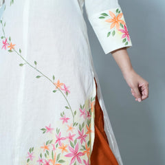 Rajita Hand Painted Cotton Kurta