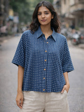 Blue Pebble Printed Top