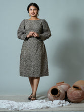 Hand Block Printed Dress With Stylish Sleeves
