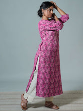 Khadi Cotton Straight Fit Kurta With Kantha and mirror embroidery details Details on Choli - Niyatee