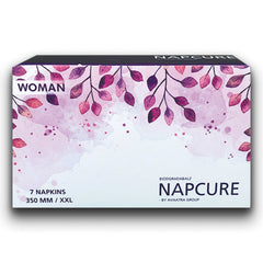 Napcure Woman Sanitary Pads / Napkins (XXL-350mm, 7)(Purple)(1 Pack Of 7 Pads) - Niyatee
